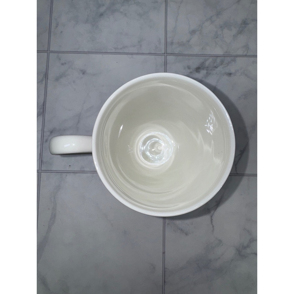 Lenox Indigo Watercolor Stripe Blue White Fine China Coffee Mug Cup EUC - Picture 3 of 6
